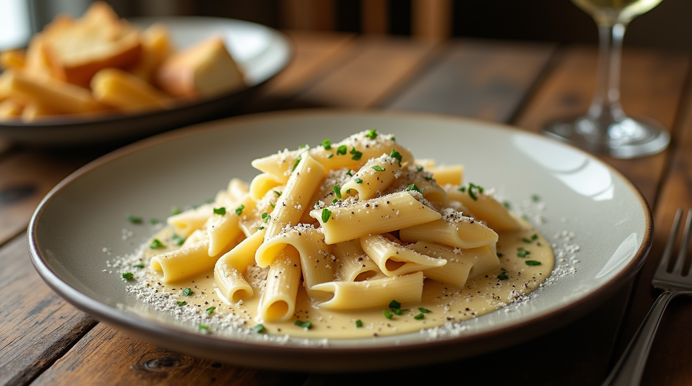 pasta and cream