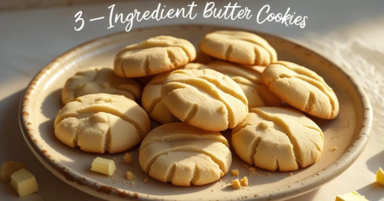 3-Ingredient Butter Cookies
