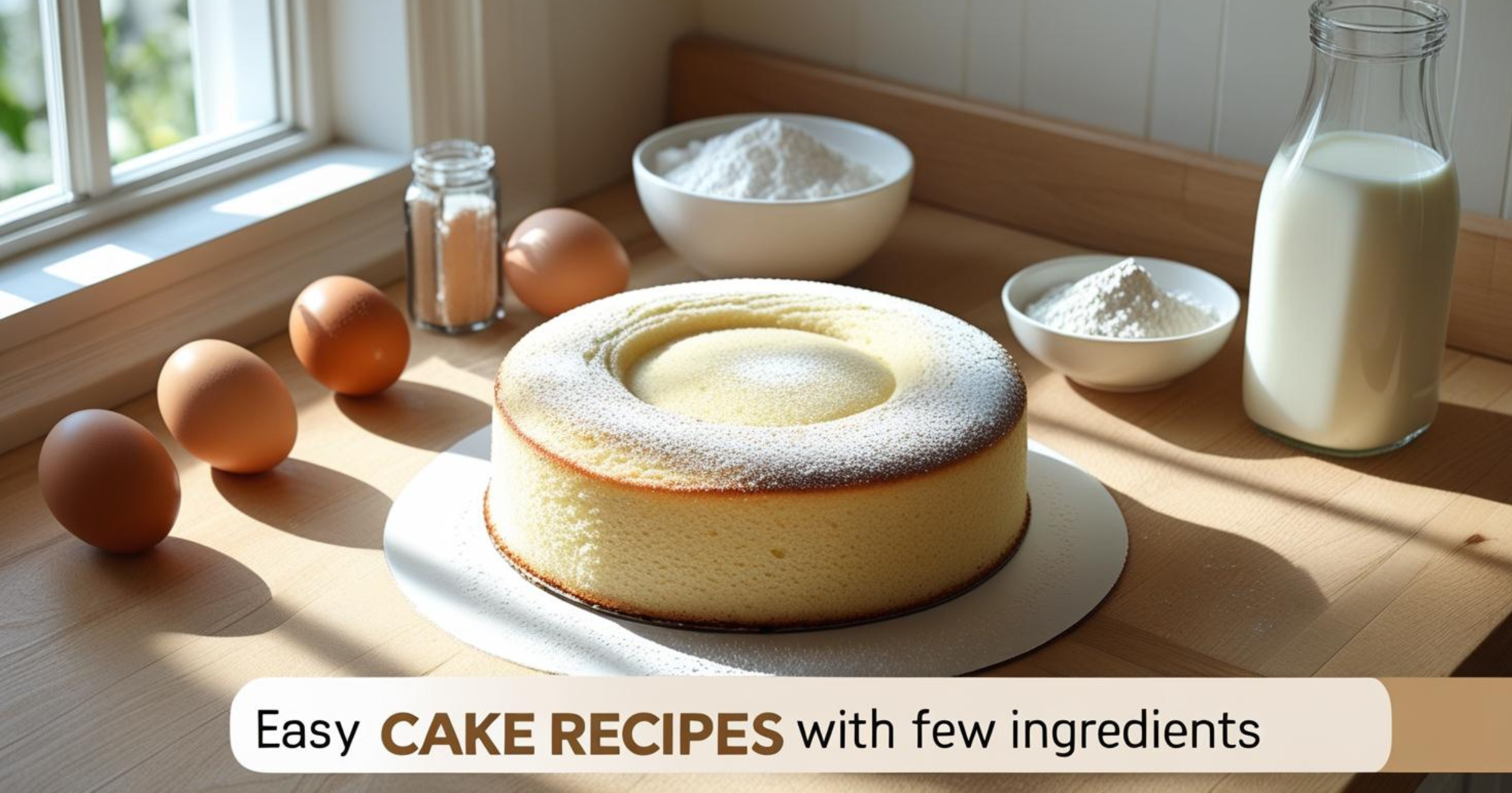 easy cake recipes with few ingredients